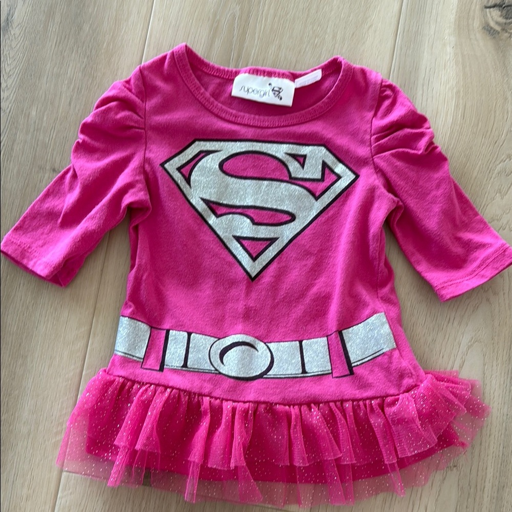3T Pink and Silver Superhero Dress up